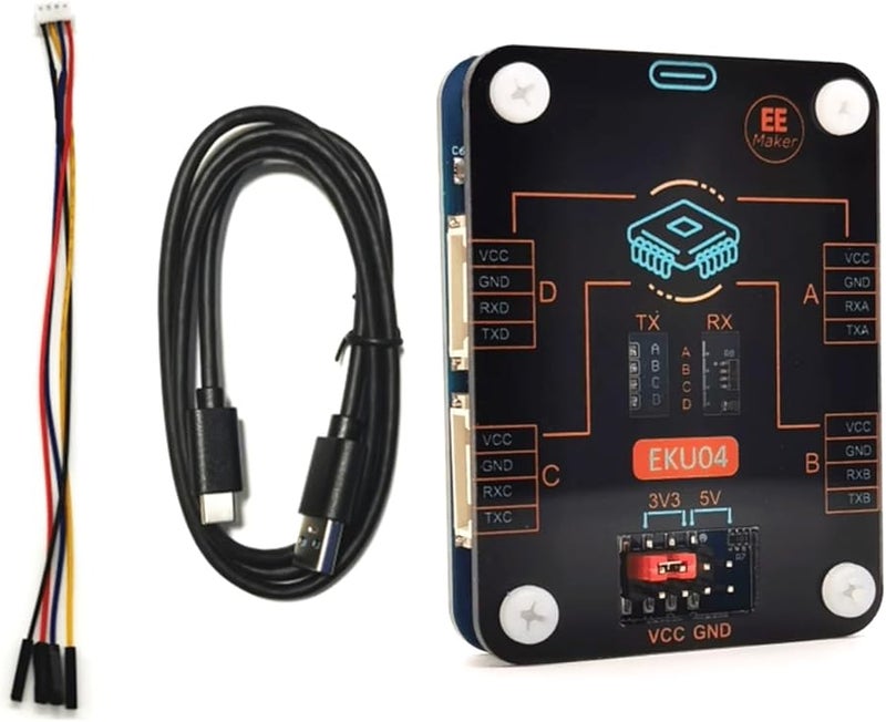 4 Port Serial Expansion Board Module 6Mbps Baud Rate 3 3V 5V Voltage Multiple Systems - Image 1